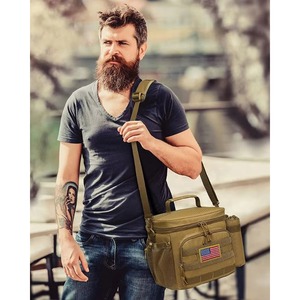 Bolsa de Almuerzo de Fábrica BSCI para Hombres y Mujeres, Bolsa Térmica para el Trabajo, Lonchera Grande a Prueba de Fugas, Lonchera de Doble Capa - Product Image 5