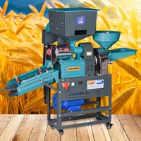 Machine agricole multifonctionnelle 4-en-1 : décortiqueuse de riz, maïs, café et batage de paddy avec tamis vibrant