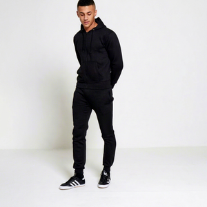 Survêtement décontracté pour homme, coupe régulière, col montant, 100 % coton, séchage rapide, vente en gros, avec services OEM et ODM - Product Image 1