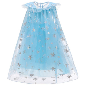 Robe de princesse pour filles, déguisement d'Halloween, costumes de <span class=keywords><strong>film</strong></span> et de télévision avec cape en polyester - Product Image 2