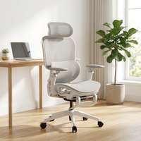 Chaise de bureau moderne à dossier haut, chaise de direction ergonomique de luxe pour personnel, pivotante, en maille