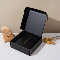 Boîte d'expédition en carton ondulé LionwrapacK pour l'e-commerce, boîte d'expédition personnalisée pour l'emballage de portefeuilles avec logo en feuille d'or