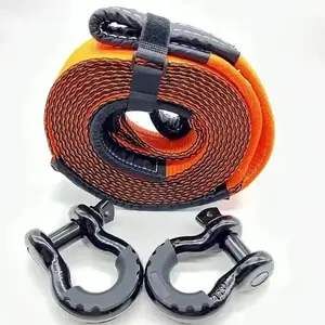 Heavy Duty Recovery Car Rope Snatch Tow Straps 13T 30000lbs