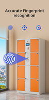 Système de casiers en acier multi-portes à 36 compartiments, direct usine, avec serrures électroniques à code-barres, moderne, pour centres commerciaux et ateliers