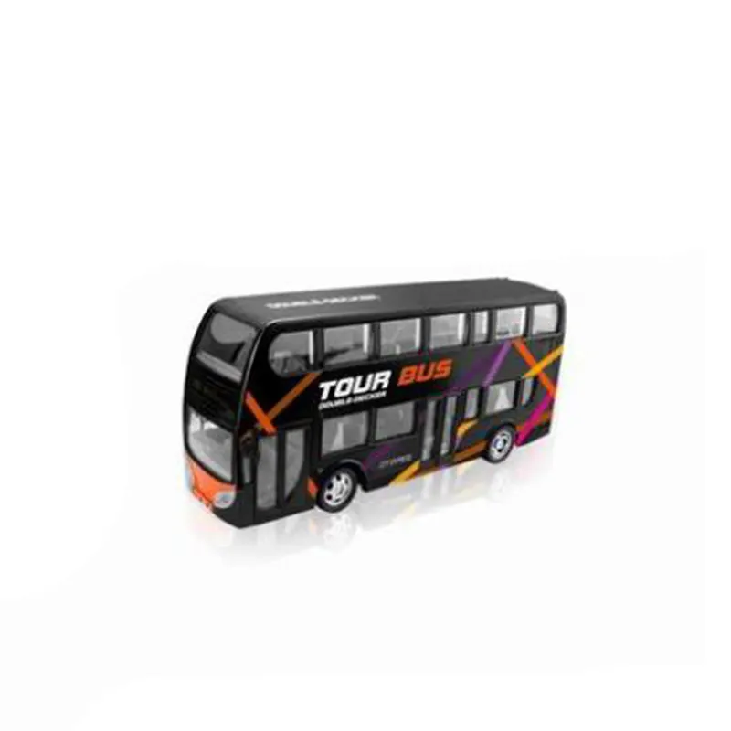 2.4ghz 4 Canais Controle Remoto Bus Toy Full Function RC Bus Model Toy com luzes realistas e borracha pneu Bus Toy