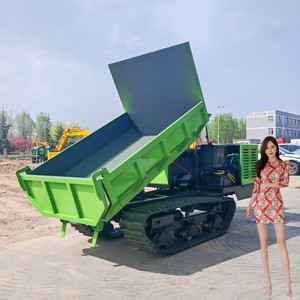 2024 500kg Wheelbarrow Mini <b>Dumper</b> Small <b>Track</b> <b>Dumper</b> Mini With Hydraulic Skid Steer Loader - Product Image 1