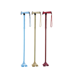 NBBLUESKY bastón plegable <span class=keywords><strong>para</strong></span> ancianos mango de corcho punta de goma al aire libre senderismo trípode pie muletas cómodo bastón <span class=keywords><strong>para</strong></span> <span class=keywords><strong>caminar</strong></span> - Product Image 1