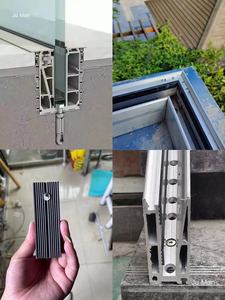 Embedded <strong>Handrail</strong> Balcony <strong>Guardrail</strong> Railing Stairs Aluminum Alloy Profile U-shaped Groove Frameless Groove DIY - Product Image 2