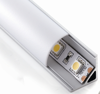 Perfil de Aluminio LED en Ángulo de 90 Grados, Carcasa de Canal Angulado, Alto CRI 90, CA 85 a 265V para Luces LED