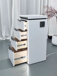 Gabinete de Almacenamiento de Madera para Salón de Belleza Profesional DM, Duradero, Ecológico, de Gran Capacidad, con 4 Cajones, Moderno y Sencillo - Product Image 3