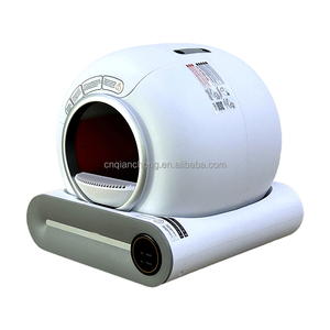 Bac à litière électrique intelligent moderne autonettoyant 100L, style Art Déco, toilette automatique fermée, design dissimulé - Product Image 2
