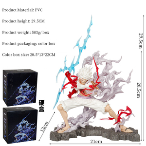 Mô hình nhân vật anime Nhật Bản chất lượng cao 30cm One Piece Nika <span class=keywords><strong>Luffy</strong></span> Gear 5, đồ chơi mô hình nhân vật hành động - Product Image 2