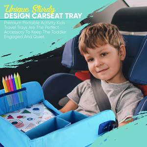 Échantillon gratuit, plateau d'activité de voyage pliable portable en PVC pour enfants en bas âge, siège auto éducatif, capacité de 30 à 40 L pour - Product Image 2