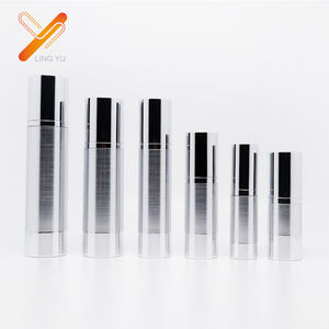 Bouteille de sérum à <span class=keywords><strong>pompe</strong></span> en aluminium revêtu d'argent de 30ml 50ml - Product Image 5