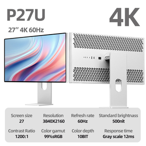 Kuycon P27u Đa Dạng Và Đa Dạng Giao diện 27 Inch Màn Hình 4K PC Màn Hình Màn Hình Cho Hỗ Trợ 100W Ngược Sạc - Product Image 2