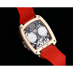Montre mécanique automatique pour homme, classique de luxe, rouge, avec cristal saphir 3D, étanche et résistante aux chocs - Product Image 5
