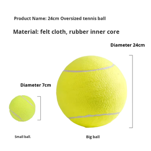 Pelota de Juguete para Perro, Diez Veces Más Divertida, Pelota de Tenis Extra Grande de 24 cm para Entretenimiento, Suministros para Mascotas <span class=keywords><strong>Shiba</strong></span> <span class=keywords><strong>Inu</strong></span>, Corgi, Bulldog Francés - Product Image 4