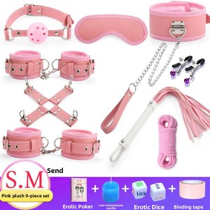 ชุดเซ็กซ์ทอย BDSM สีชมพู 11 ชิ้น พร้อมกุญแจมือ ที่ปิดปาก แส้ เชือก หน้ากาก ที่หนีบหัวนม สำหรับคู่รัก - Product Image 3