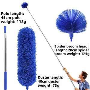 Pour le marché international : Ensemble de 3 balais à plumes rétractables en polyester, style araignée, pour la maison, portée 62-250 cm - Product Image 3