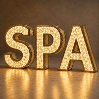Enseigne de magasin LED au style élégant avec garantie de trois ans, enseigne de magasin de diamants, lettres en relief LED, enseigne perforée