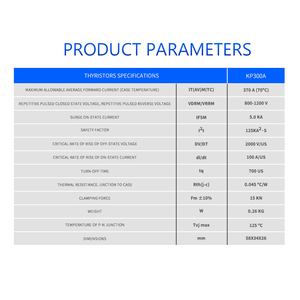 <span class=keywords><strong>Thyristor</strong></span> dạng viên nang SCR 1600V, loại đĩa, điều khiển pha KP200A KP300A <span class=keywords><strong>KP500A</strong></span> - Product Image 3