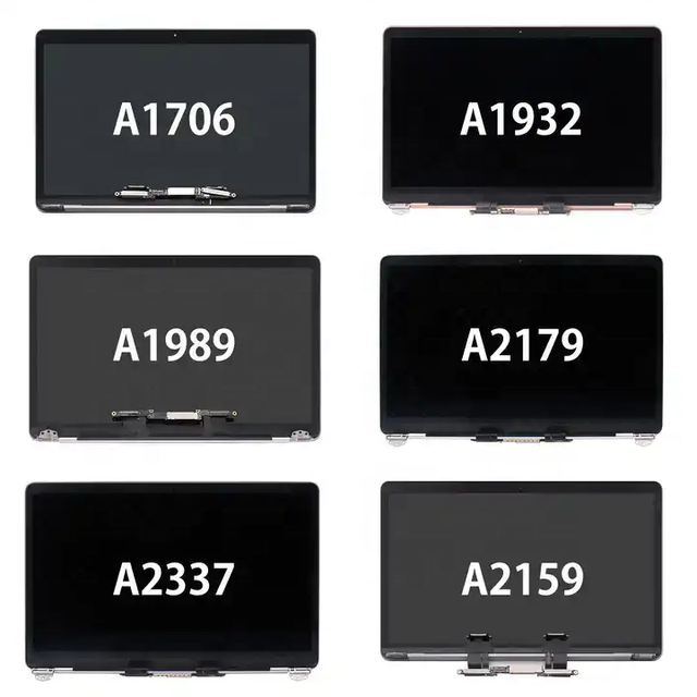 Full LCD Assembly for Macbook Pro Retina A2337 A1989 A1706 A1708 2016 2017 12 13 15 Inch LCD Screen Replacement Glass Display