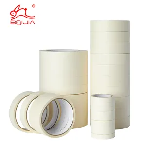 High Temperature Pre taped Blue Yellow Black Color Film Automotive Body PVC Strong Adhesive Crepe Paper Masking Tape Jumbo Rolls