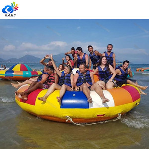 Jouets aquatiques extraterrestres à croissance rapide, bateau disco gonflable, équipement de jeu aquatique en PVC avec 12 sièges - Product Image 1