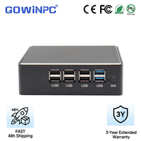 Controlador de Máquina Expendedora Sin Ventilador Intel N2840 J1800 J1900 con Retardo de Encendido y 8 Puertos USB para Comercio Inteligente y Tiendas Sin Personal
