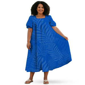 2025 nuevo vestido Mumu de verano más vendido, venta al por mayor, vestido de talla grande con diseñ<span class=keywords><strong>o</strong></span> Tribal de Samoa Polinesia <span class=keywords><strong>Elei</strong></span> - Product Image 6