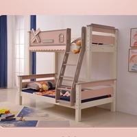 Lits doubles modernes Murphy bleu rose Rangement en bois de pin Lits superposés pour enfants en bas âge pour garçons