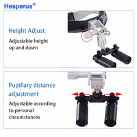 DEASIN 5X / 6X loupe dentaire binoculaire Kepler Loupes bandeau réglable avec phare LED 5W dentiste outil de phare chirurgical