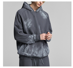 Sudadera con Capucha de Invierno para Hombre, de Alta Calidad, con Logotipo Personalizado, 100% Algodón, Gruesa, Bordado 3D, Corte Holgado, Estilo Urbano, Resistente al Viento - Product Image 1