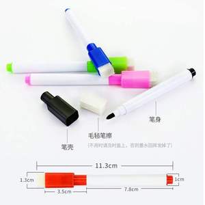 Marcadores magnéticos para pizarra, punta fina, bolígrafos de borrado en seco coloridos con borrador, suministros de papelería a granel, marcadores para pizarra blanca - Product Image 4