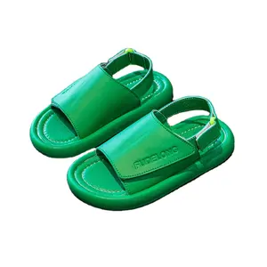 Сандалии детские Нескользящие, мягкая дышащая пляжная обувь для начинающих ходить мальчиков и девочек, летние Тапочки