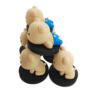 Figuras de Animales de Dibujos Animados en 3D de Goma Suave de PVC Ecológicas Personalizadas, Diseño Apilable, Base Magnética, Regalos Promocionales - Product Image 2