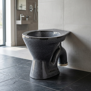 WC moderne en céramique Vitrosa bleue avec siphon S/P, ensemble de toilettes européennes - Product Image 5