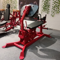 Máquinas de prensa de piernas unilaterales para gimnasio comercial, equipo de gimnasio, máquina de extensión de piernas a 45 grados y curl de piernas