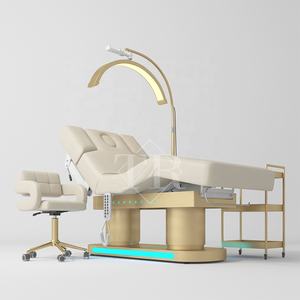 Camillas Plegables Turri para Tratamientos Faciales, Cama de Spa con 4 Motores, Camilla Eléctrica para Tratamientos Faciales, Mesa de Masaje para Spa Médico para Esteticistas - Product Image 1