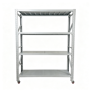 Carrito Móvil de Alta Resistencia con Ruedas con Bloqueo de Acero, Estantería de Alambre de Grado Industrial de 5 Niveles Ajustables - Product Image 1