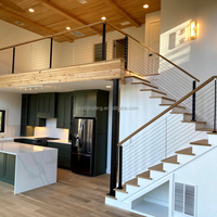 Y L stainless steel handrails indoor balustrade stair railing