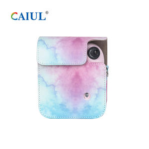 Sac à bandoulière à motif dégradé pour caméra <span class=keywords><strong>Instax</strong></span> cloud, étui de protection PU sac de rangement pour caméra pour fujifilm <span class=keywords><strong>instax</strong></span> <span class=keywords><strong>mini</strong></span> 12 - Product Image 2