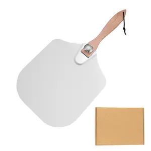 Hot Sale Pizza Tool Pizza Peels 12 x 14 inch Foldable Wooden Handle Pizza Peel Shovel