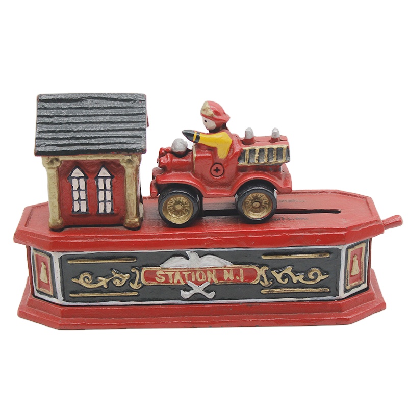 Декоративный ручной работы чугунный огонь в форме банка для денег для античного домашнего декора детские подарки сувенирный подарок