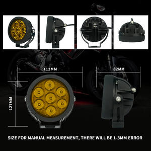 Liu HJG alta calidad personalizado ODM blanco ámbar motocicleta sistema de iluminación accesorios de coche foco LED luz antiniebla para motocicleta - Product Image 5