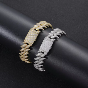 Cuban <b>Chains</b>, Men's Hip Hop Thorns Short Thorns Cuban Necklace Punk Jewelry Bracelet Tanjing Fashion Lijing Necklace - Product Image 3