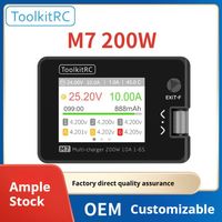 Chargeur d'équilibrage multifonctionnel ToolkitRC M7 pour voitures RC à aile fixe, avions RC, batteries au lithium, accessoires de modélisme RC