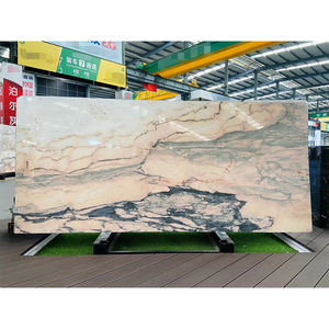 แผ่นหินอ่อนโดโลไมต์สีดำหรูหรา TMZ ขนาดใหญ่ รับผลิตตามแบบ ODM/OEM พื้นผิวขัดเงาทันสมัย ขนาดสั่งทำได้ สำหรับเคาน์เตอร์โรงแรม พร้อมลายกราฟิก - Product Image 5