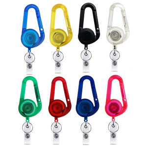 Llavero y Mosquetón Promocional al por Mayor RTS, Portacredencial Telescópico Negro con Hebilla para Coche y Oficina, Portacredencial <span class=keywords><strong>YoYo</strong></span> - Product Image 1
