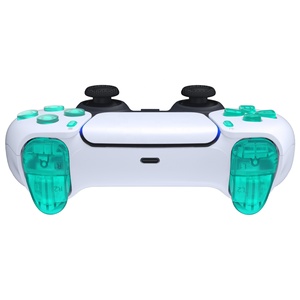 ชุดปุ่มกดแบบกำหนดเองสีเขียวมรกตใส สำหรับปุ่ม D-pad, R1, L1, R2, L2, Trigger, Share, Option และปุ่มหน้า สำหรับคอนโทรลเลอร์ PS5 รุ่น BDM-030/040/050 - Product Image 4